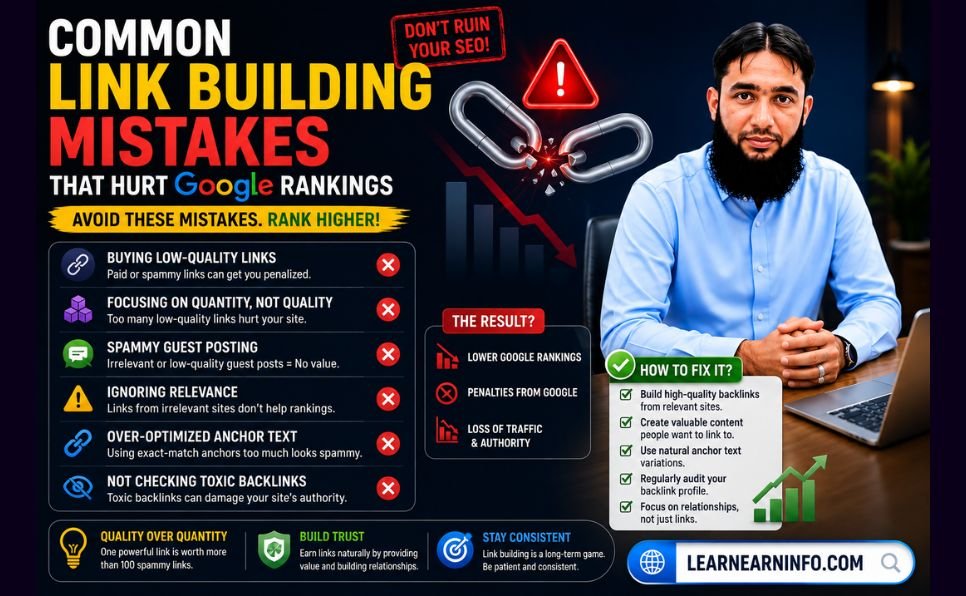 Common Link Building Mistakes That Hurt Google Rankings