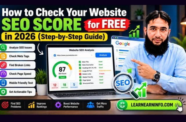 Free website SEO checker and AEO analyzer 2026 guide