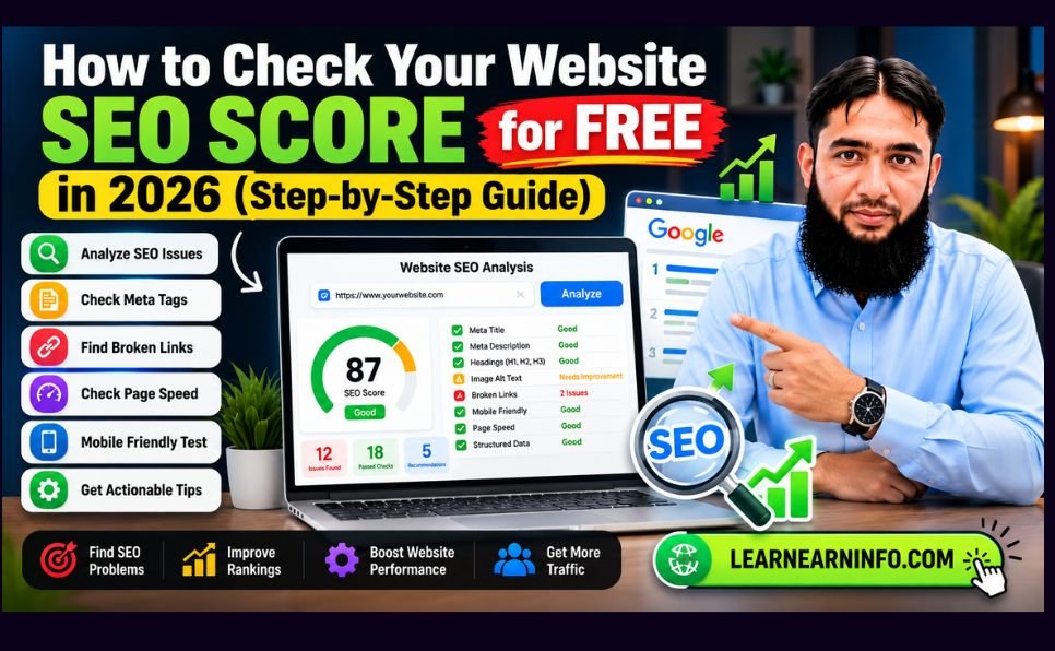 Free website SEO checker and AEO analyzer 2026 guide